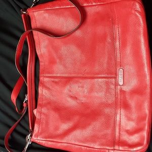 RED COACH BAG